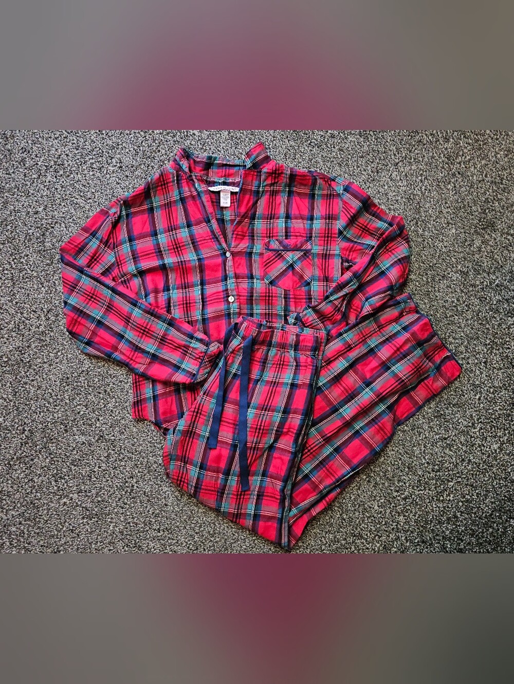 Victoria's Secret Plaid Pajama Set sz Small
